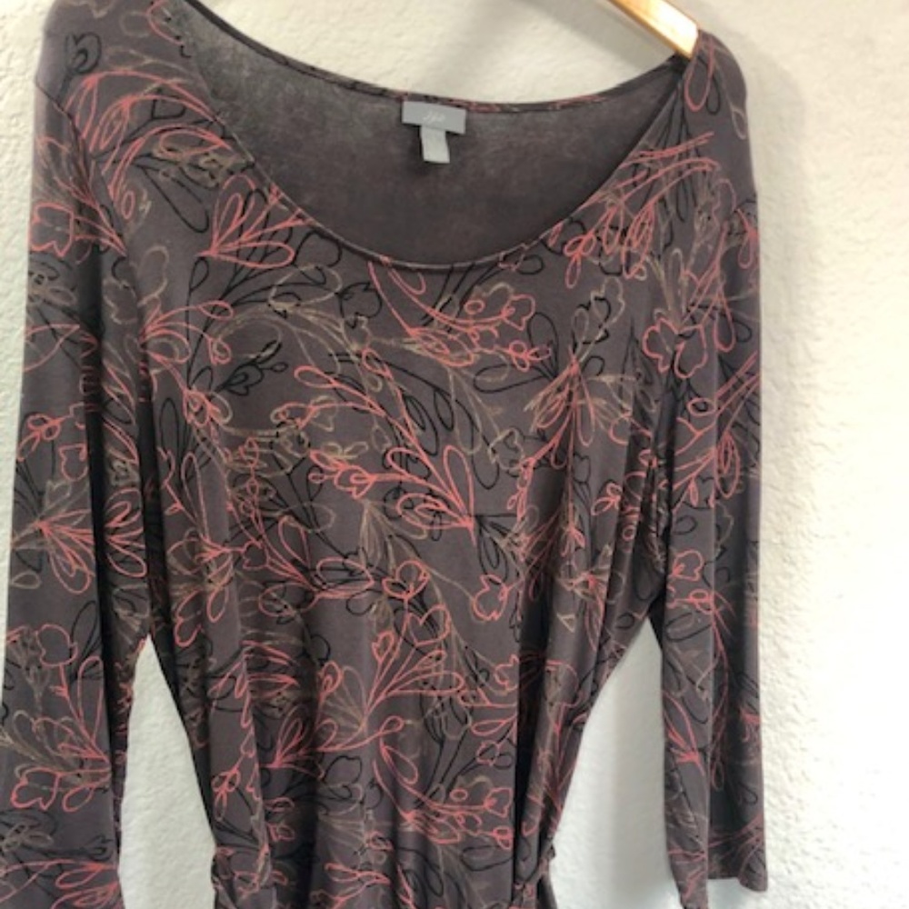 J.Jill Stretch Blouse Large with Strings at Waist